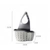 2Pcs Adjustable Snap-On Sink Drainage Hanging Basket Kitchen Storage Organizer