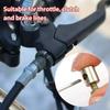 Motorcycle Throttle Cable Clip Stop Solderless Nipple Brake Clutch Cable End Clamp for ATV Go Kart Scooter Bicycle Repair Kit