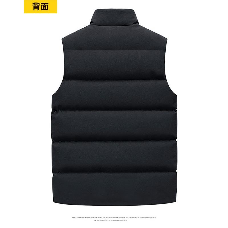 Men S Sleeveless Stand Collar Padded Vest Winter Casual Sports Cotton Jacket
