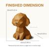 ORIGAMIPLANET Teddy 3D Origami Craft Kit for Easy Dog Paper Sculpture Cute 3D Animal Handmade Home Decoration Art Home Decoration Paper Craft Gift Set