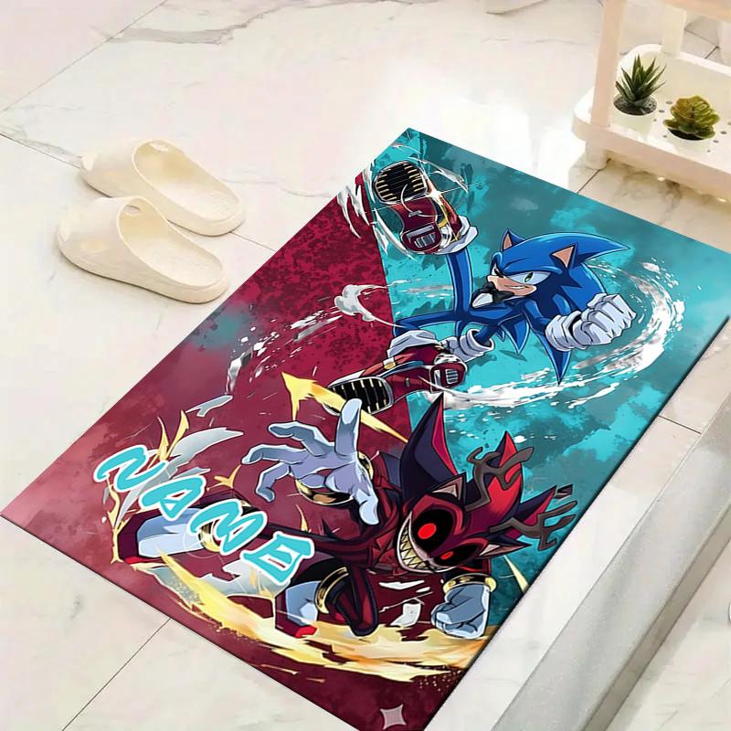 Custom 1Pc Sonic Vs Shadow Clash Rug Office Carpet Indoor Outdoor Entrance Doormat Nonslip Soft And Comfortable Living Room D2915328