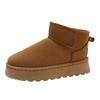 Snow Boots Women's Velvet Thickened Warm Winter Non-slip Waterproof Boots Outdoor Medium Tube Thick-soled Women's Cotton Shoes