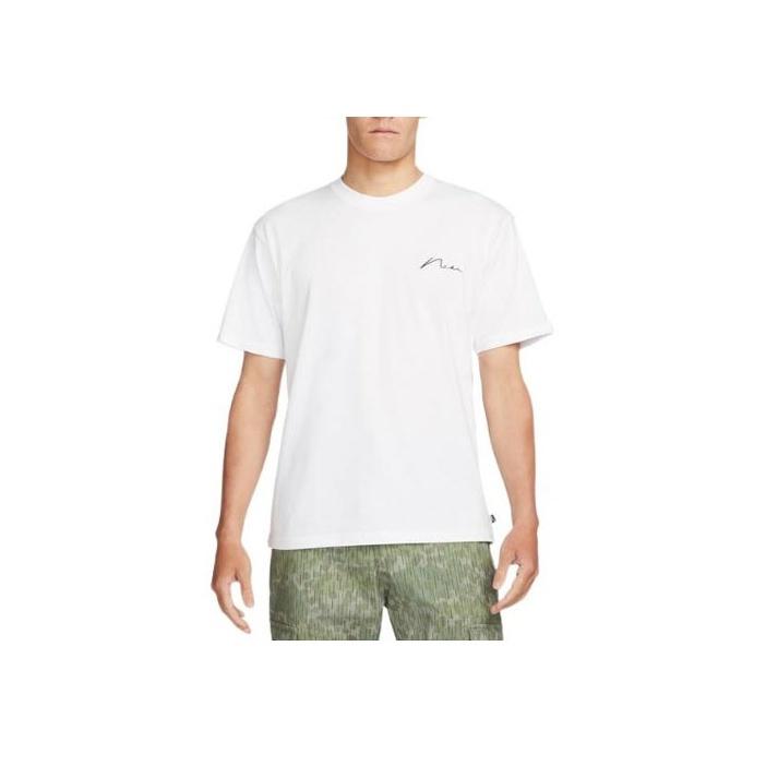 Nike SB Back Print Crew Neck T-Shirt Men Tops White DR7768-100