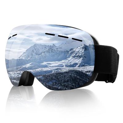 SUPTMAX Ski and Snowboard OTG Wide Field of Spherical Sports UV Glasses and Lightweight and for Men and Hiking or Skiing VLT Goggles, 240° View,