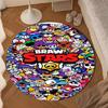Game Adventure Heroes Round Rug for Livingroom,Bedroom, Palyroom, Chair Rug, Area rug, Circle Carpet, Large Size Fan Christmas gift