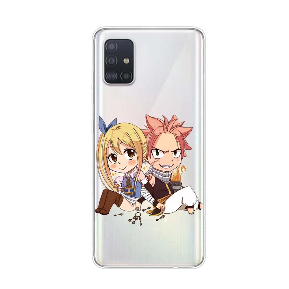 Carcasă de telefon din silicon Anime Manga Fairy Tail pentru Samsung Galaxy A01 A11 A12 A22 A21S A31 A41 A42 A51 A71 A32 A52 A72 A02S
