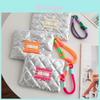 Colorful Stripe Polyester Waterproof Makeup Bag With Zipper Closure For Daily Use