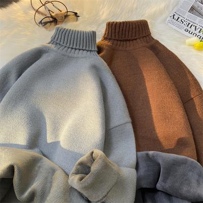 Žiemos vilnos šilti megztiniai Vyriški megztiniai megztiniai megztiniai megztiniai stori vyriški laisvalaikio megztiniai Slim Fit grynas megztinis
