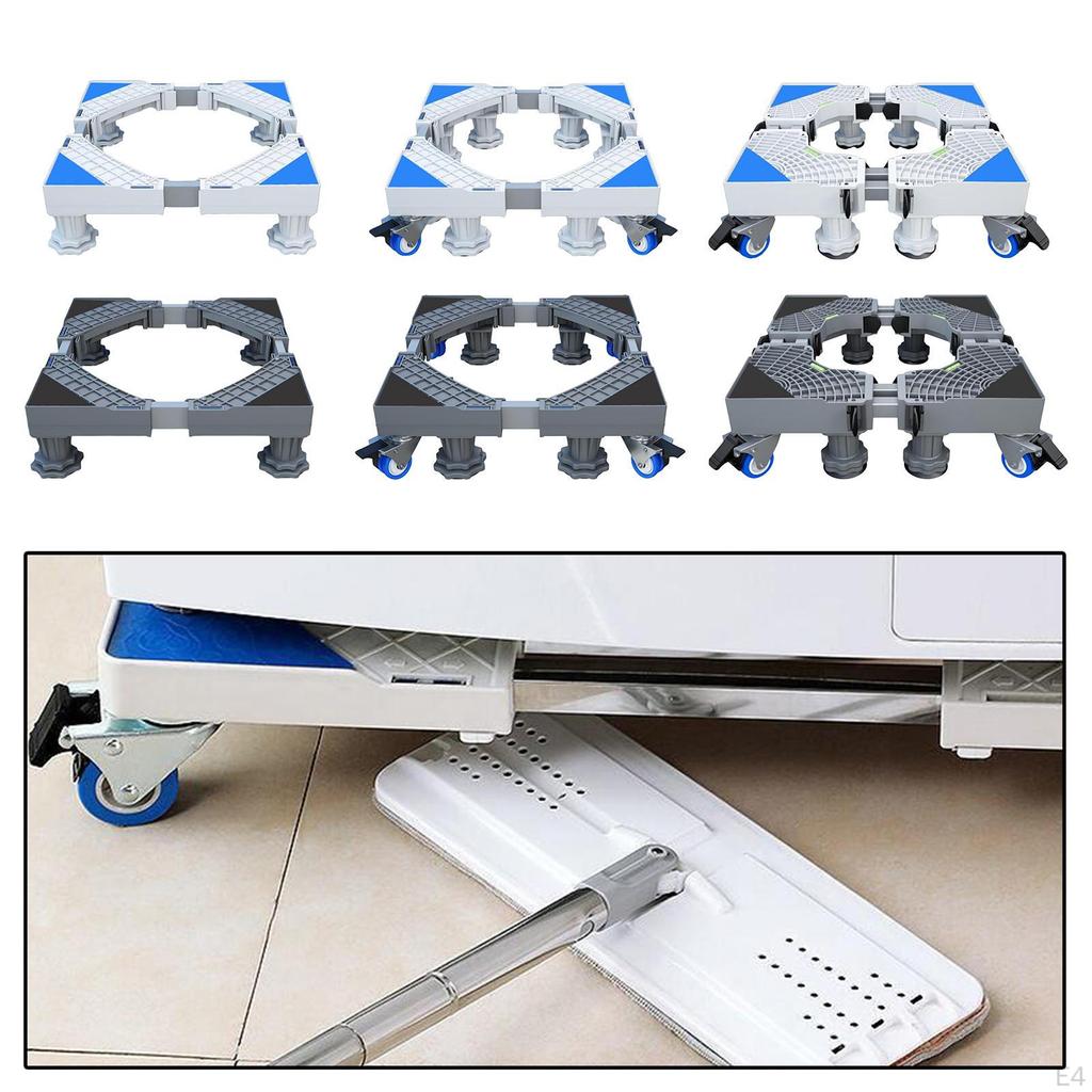 4 Ayaklı Hareketli Ayarlanabilir Buzdolabı Tabanı Çamaşır Makinesi Pedalı
