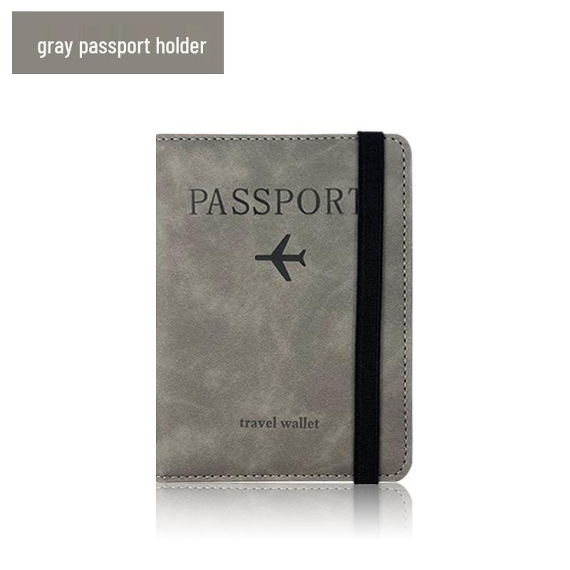 Multi-Color Luggage Tag & Anti-Magnetic Passport Holder Set