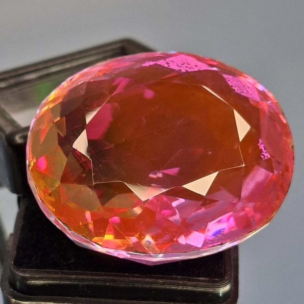 94-96 Ct Natural Tourmaline Bi-Color Oval Cut Fabulous Certified Loose Gemstone