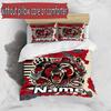 3pcs Duvet Cover Set (1*Duvet Cover + 2*Pillowcase, Without Core), Custom Name North Sydney Bears Pattern Bedding Set, Home Bedroom Decor Gift