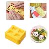 Kreatives Reiskugel-Formen-Set DIY Sushi Onigiri Maker Bento-Werkzeug für Kinder Dreieck Herz Bär Panda Form Einfaches Sushi-Herstellungs-Set