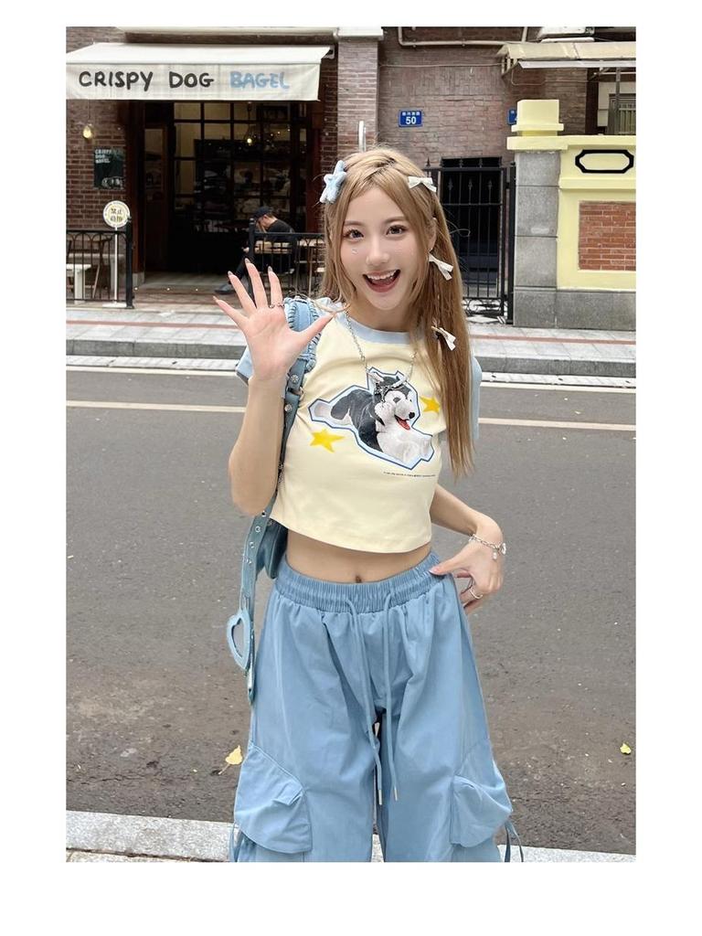 Unisex 2025 Vår/Höst Trendiga Vida Ben Street Dance Arbetsbyxor