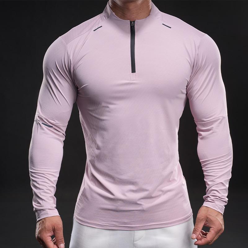 Sports T-shirt Men Running and Fitness Long-sleeved Quick-drying Clothes Autumn and Winter Basketball Training Outdoor Cycling Top Loose Base