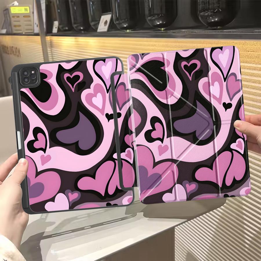Creative Love Art Holder Cover Tablet Case For iPad Pro 2025 Mini 6 7 Air 4 5 M3 M2 1 2 M4 11inch Pro 11th 10th 9th 8th 7th