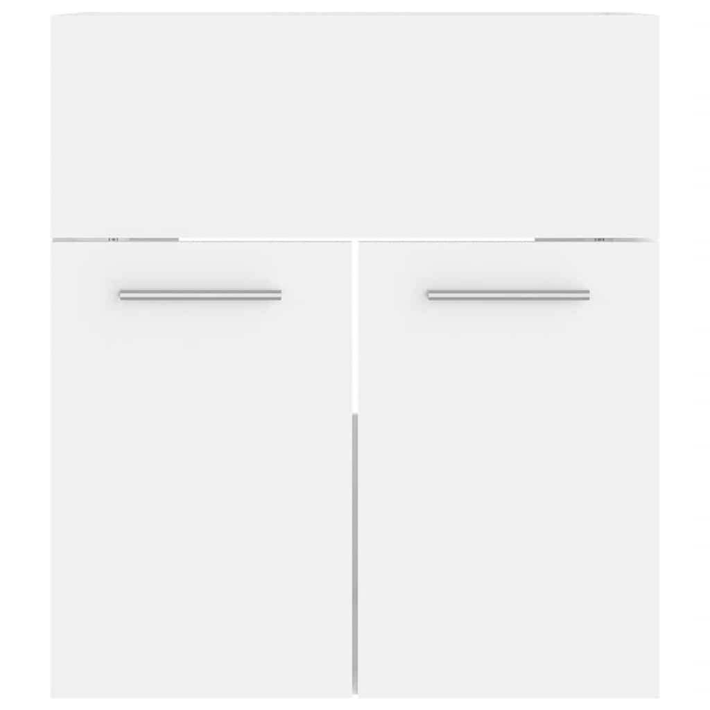 Bathroom Furniture Set White Particleboard