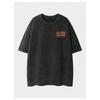 Washed Double-Sided Ramen Print 100% Cotton Oversized Short Sleeve T-shirt