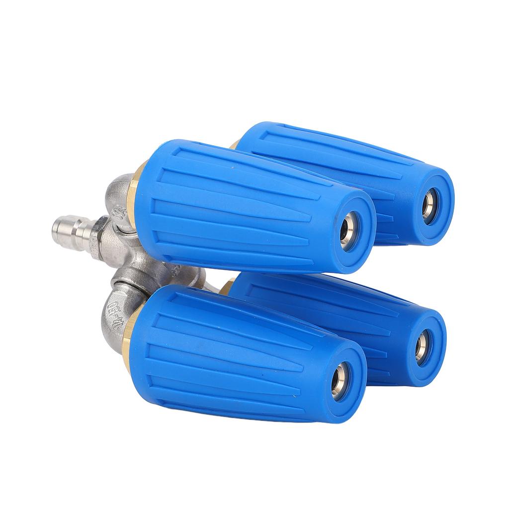 4 In 1 Pressure Washer Nozzle Blue 360 Degrees  Rotating 4000psi 1/4 Inch Quick Connector Pressure Washer