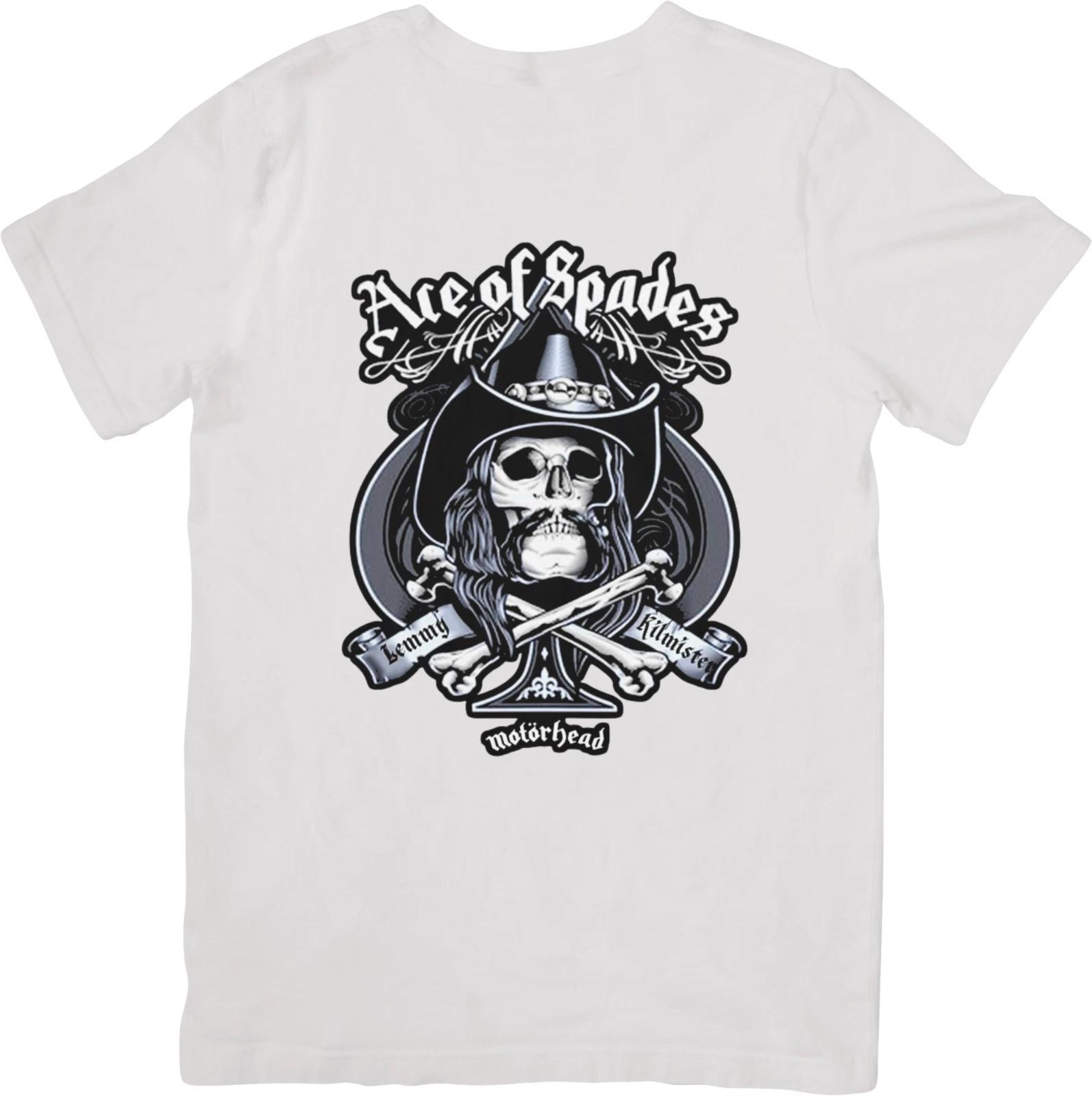 

Музыка Motorhead Унисекс посадка подходит для мужчин и женщин Качественная хлопковая футболка 3XL