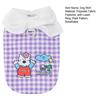 Plaid Dog T-Shirt Stylish Summer Pet Shirt with Leash Ring Washable Breathable Dog Tee Shirt for Small Dogs Puppies