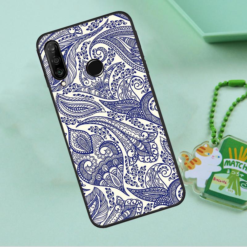 Indian Pattern Mandala For Huawei Nova 8i 11i 12i 12s 9 10 SE Y90 Y60 Y70 Y72 Y61 Y91 P20 P30 P40 Lite P60 Pro Case