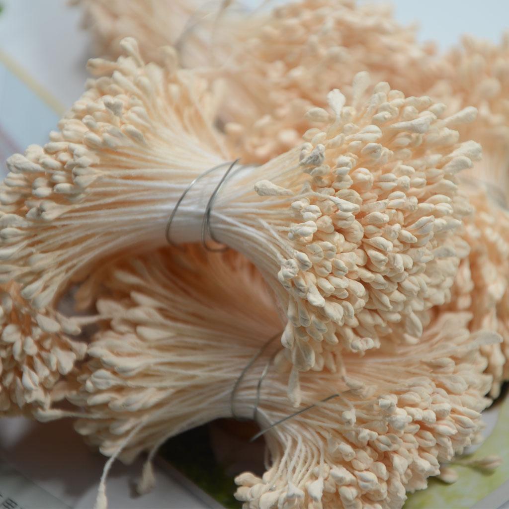 Plaster Artificial Flower Stamens Assorted Colors DIY Craft Flowers for Flower Making Card Making Fabric Flower Brooch