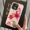 Lychee Pattern Fashion Lily Flower Art Design Phone Case For iPhone 17 Pro Max 16 15 14 11 13 12 11 Pro 16E 17Air XR Soft Cover