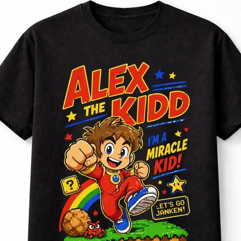 Alex Kidd Miracle World Retro Gaming TShirt Sega Classic Unisex TShirt S