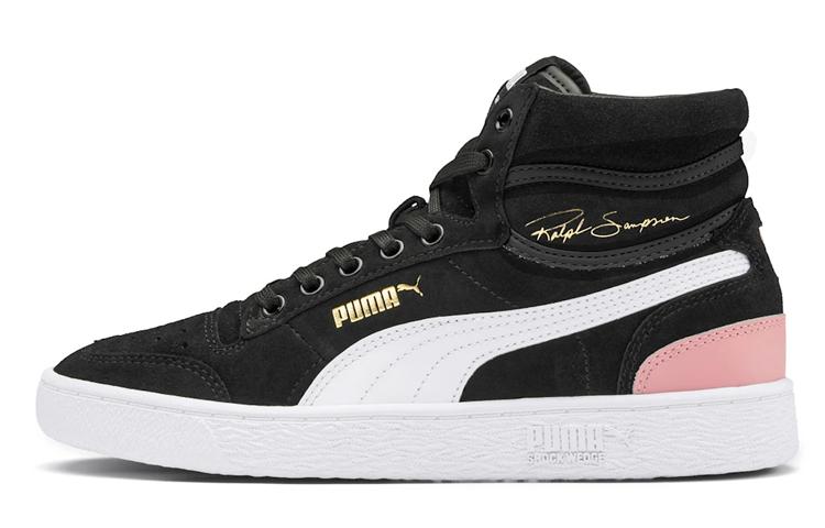 PUMA Ralph Sampson Mid Suede Black Bridal Rose Women s 371067-01 39