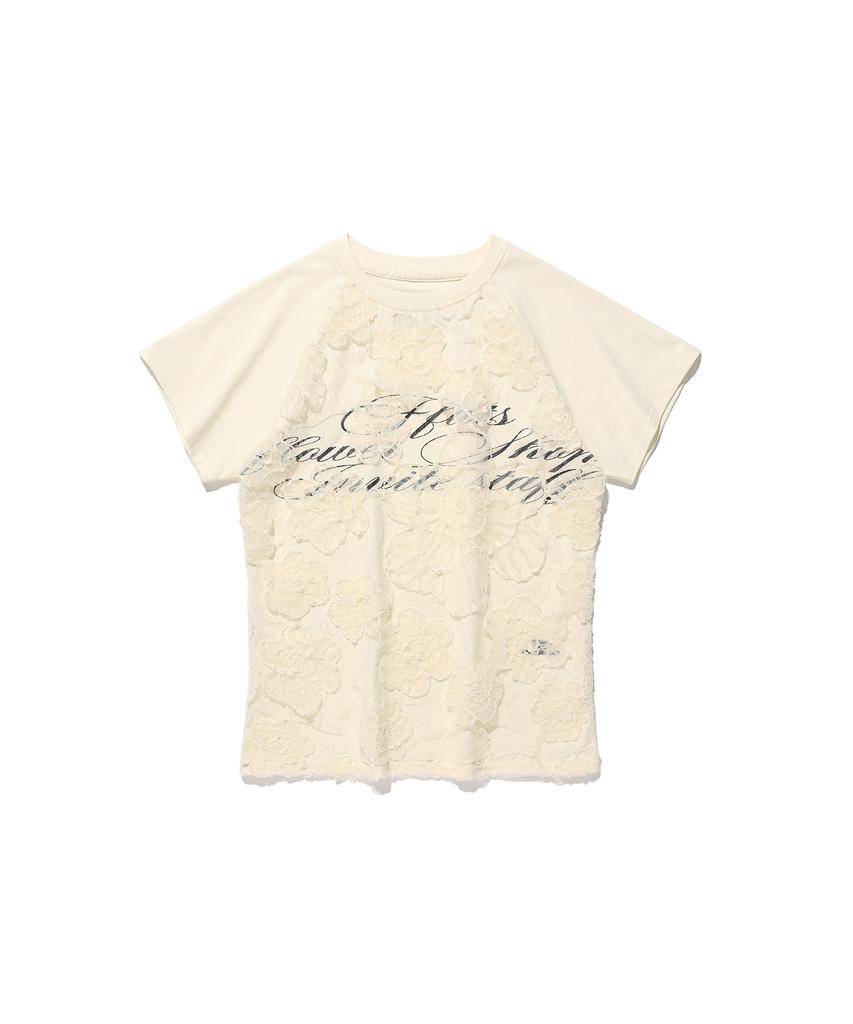 NICEGHOSTCLUB Ffats Flower Shop Layered Tee_Ivory(Ng2Gsut583A)