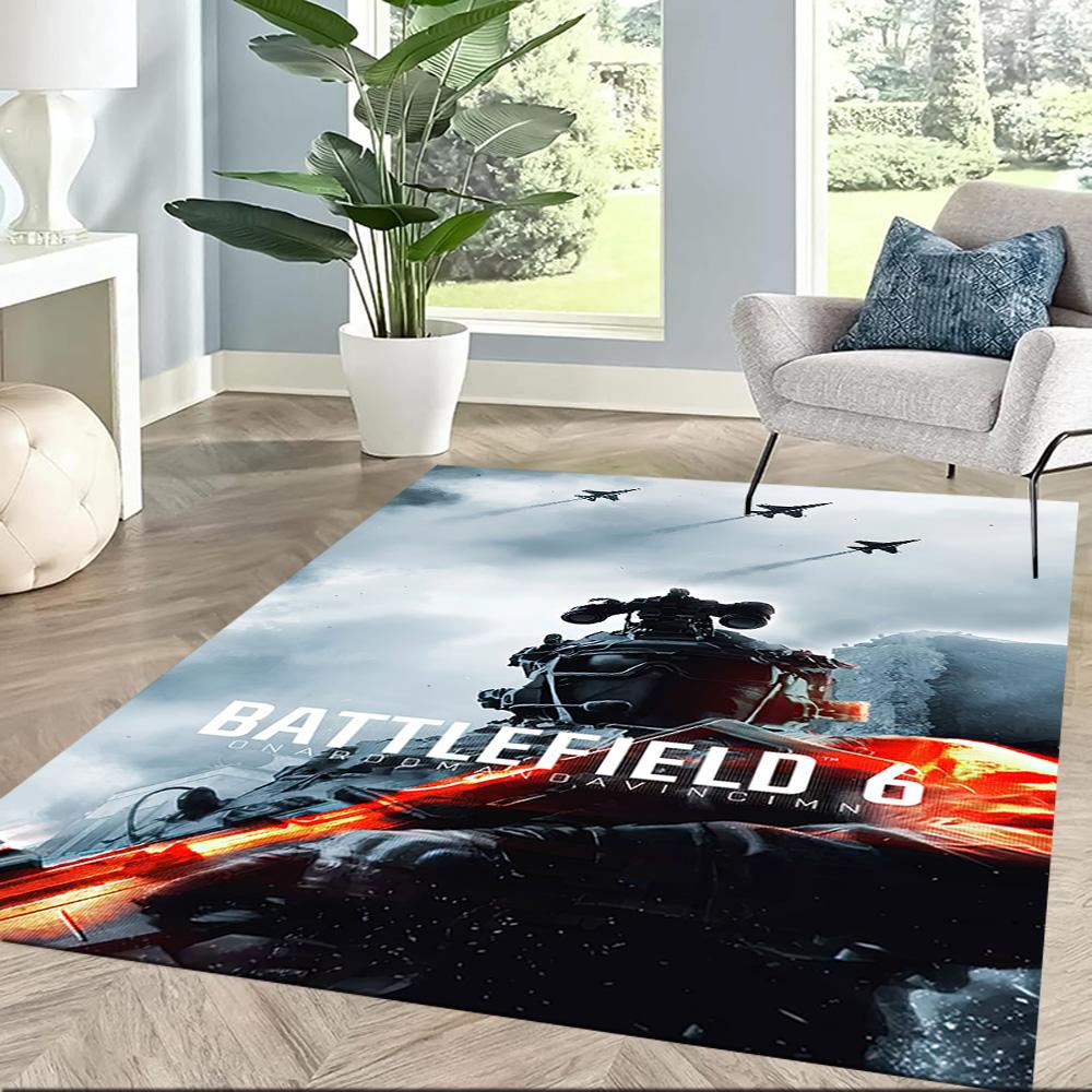 Battlefield 6: War Zone Square rugs are a great choice for living rooms, bedrooms, home décor, and as gifts.