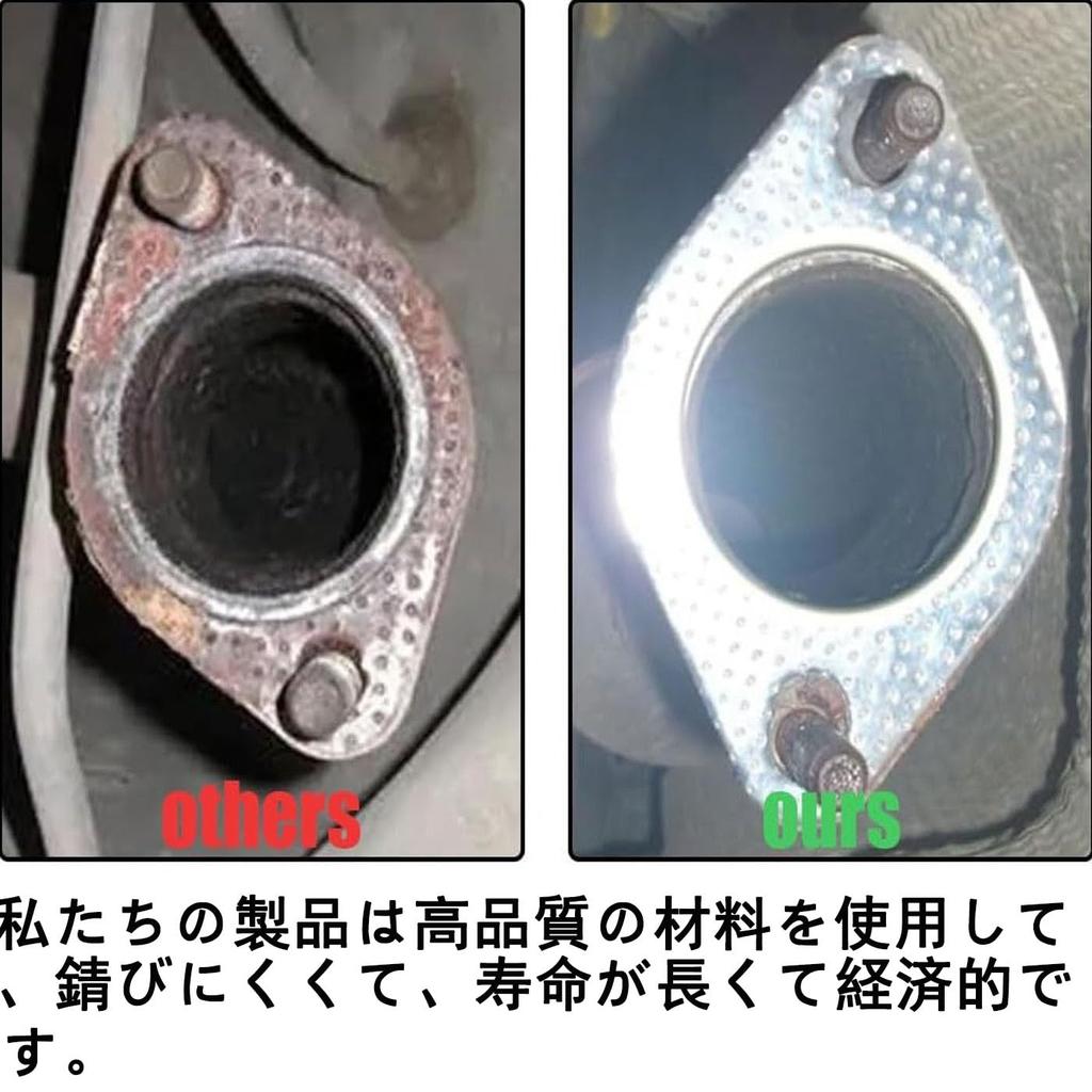 Mirhua Muffler 60mmx2mm Exhaust Gasket Engine Cover Gasket Universal High Temperature Resistant Muffler Motorcycle 4pcs