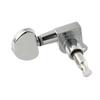 Musiclily Pro Guitar Tuners for Button Chrome 3+3 Electric/Acoustic Guitars, Half-Moon