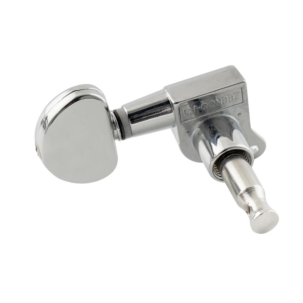 Musiclily Pro Guitar Tuners for Button Chrome 3+3 Electric/Acoustic Guitars, Half-Moon