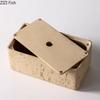 Imitation Cave Stone Tissue Box Creative Design Paper Towel Case Coffee Table Desktop Tissue Boxes Modern Home Decor Accessories