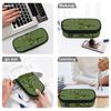 Pencil Case 300D Polyester Organized Storage Zipper Closure with Mesh Pocket Removable Divider and Pen Slots for Classroom Use