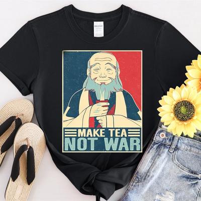 31 Make Tea Not War Uncle Iroh Vintage Tshirt Men Women Unisex T-Shirt Unisex T-Shirt