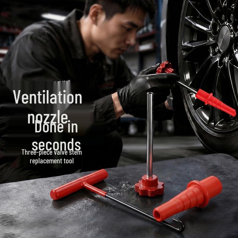 Universal Tire Valve Repair & Installation Tool Set with Quick Puller