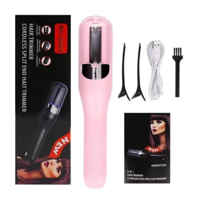 1 Pc Split Ends Remover Hair Trimmer for Dry Damaged and Brittle Professional Automatic Trim Split Cordless Cutting Wireless Charging