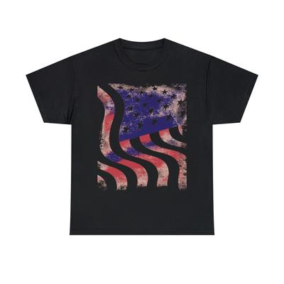 Grafisches T-Shirt mit amerikanischer Flagge, S-5XL