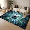 Alfombra de Terciopelo de Cristal Suave con Temática de Fútbol Impresión Personalizada de Nombre y Texto Alfombra de Suelo Antideslizante para Dormitorio Sala de Estar