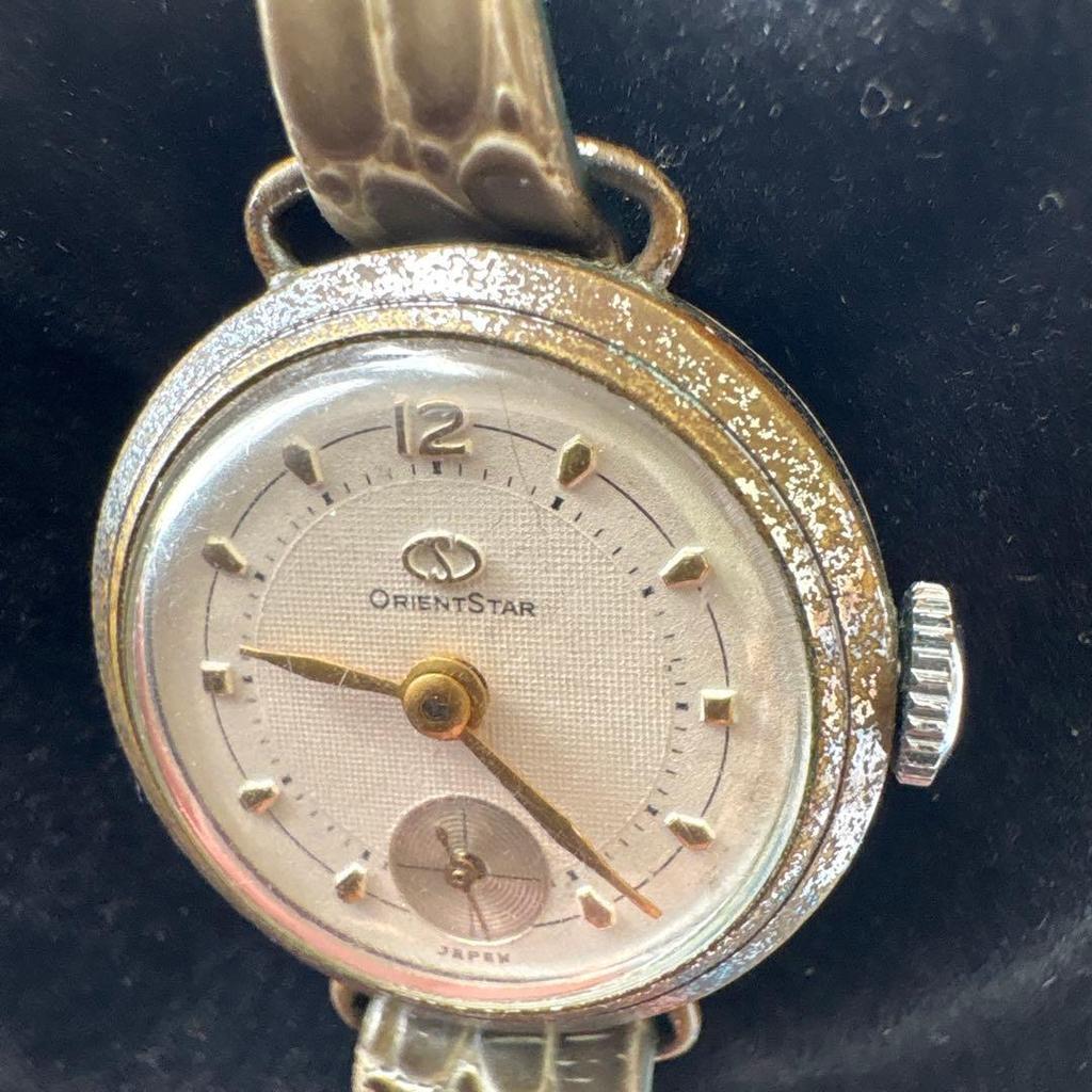Used Orient Star Manual Winding Watch Vintage Rare Antique Working Item Sumoseco