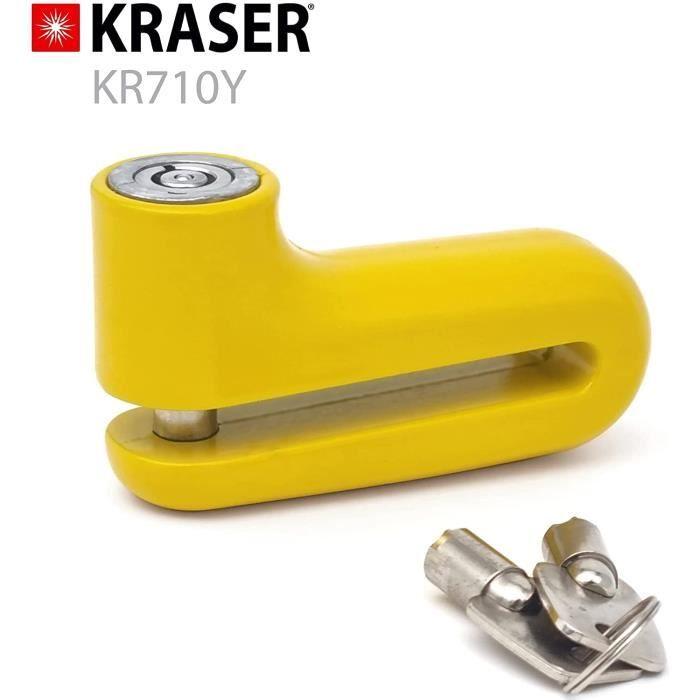 Cadenas - kraser - kr710y - antivol universel - jaune - métal - ø10 mm