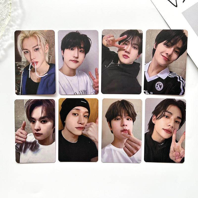 8Pcs Stray Kids Collection Card Lomo Card Le Star Skzoo Random Card Star Special Card Flash Small Card Full Cap Card