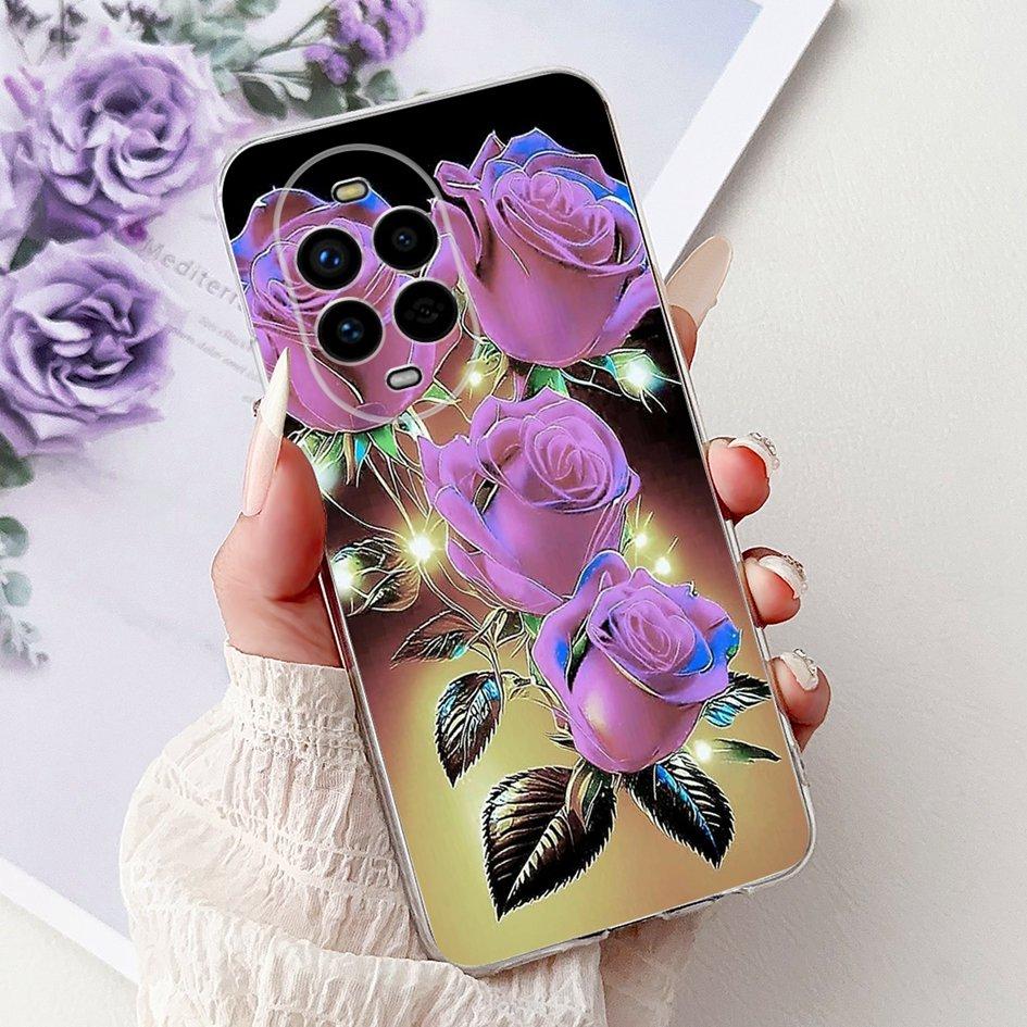 For Huawei Nova 13 Case Nova13 5G Cover BLK-AL80 Funda Popular Flower Butterfly Soft Clear Silicone Cases For Nova 13 Pro Bumper