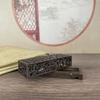 Antique Ebony Box Burner Desktop Decoration Tea Ceremony Home Incense Xiangyun Pattern A