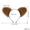 Original bear ear headband, realistic animal ear design cos Multicolored panda ear plush hair accessories