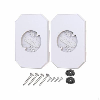 2 Pieces Siding Mounting Plate with Screws for Residents