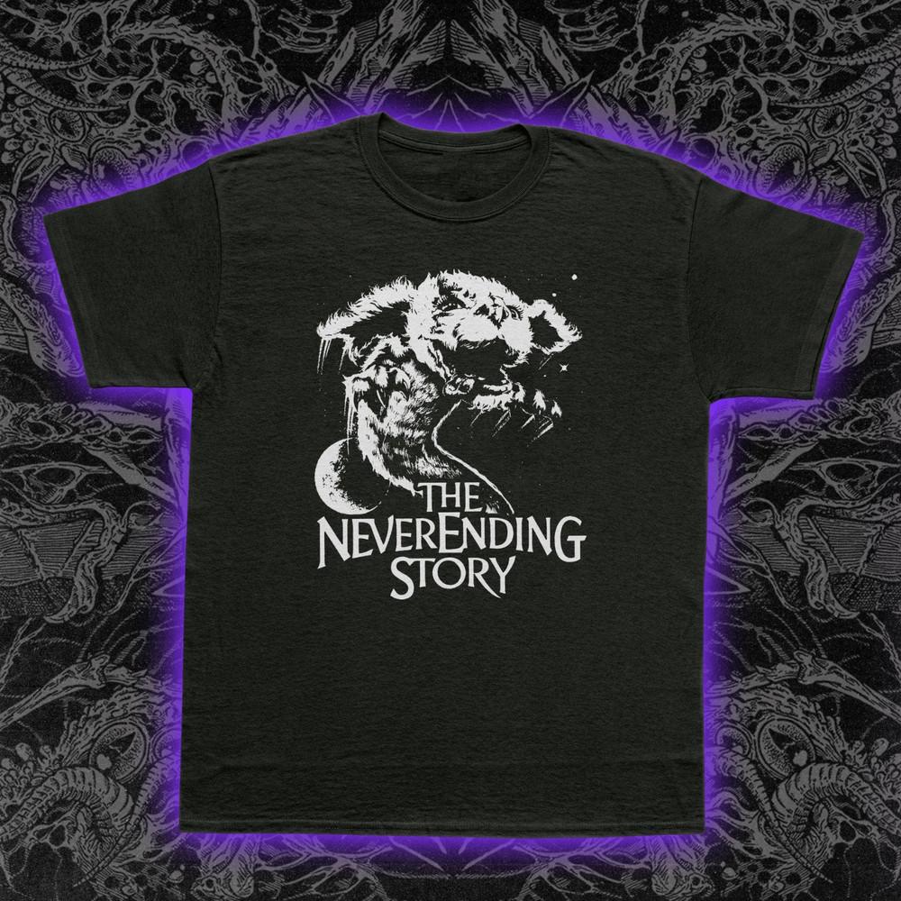 Never Ending Story T-Shirt Fantasia Falkor Retro Fantasy Film Tee Unisex Shirt